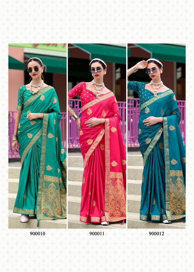 Honey Bee By Rajpath Satin Handwoven Wedding Wear Saree Suppliers In India